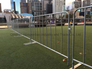 Customized Galvanized Crowd Control Barrier, Portable Barricades, Temporary Fence